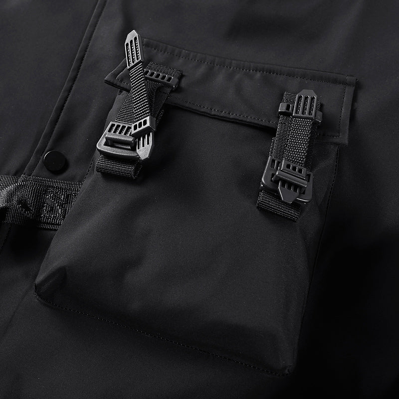 Men's Oversized Techwear Bomber Jacket