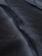 Camiseta negra oversize de punto de algodón para hombre