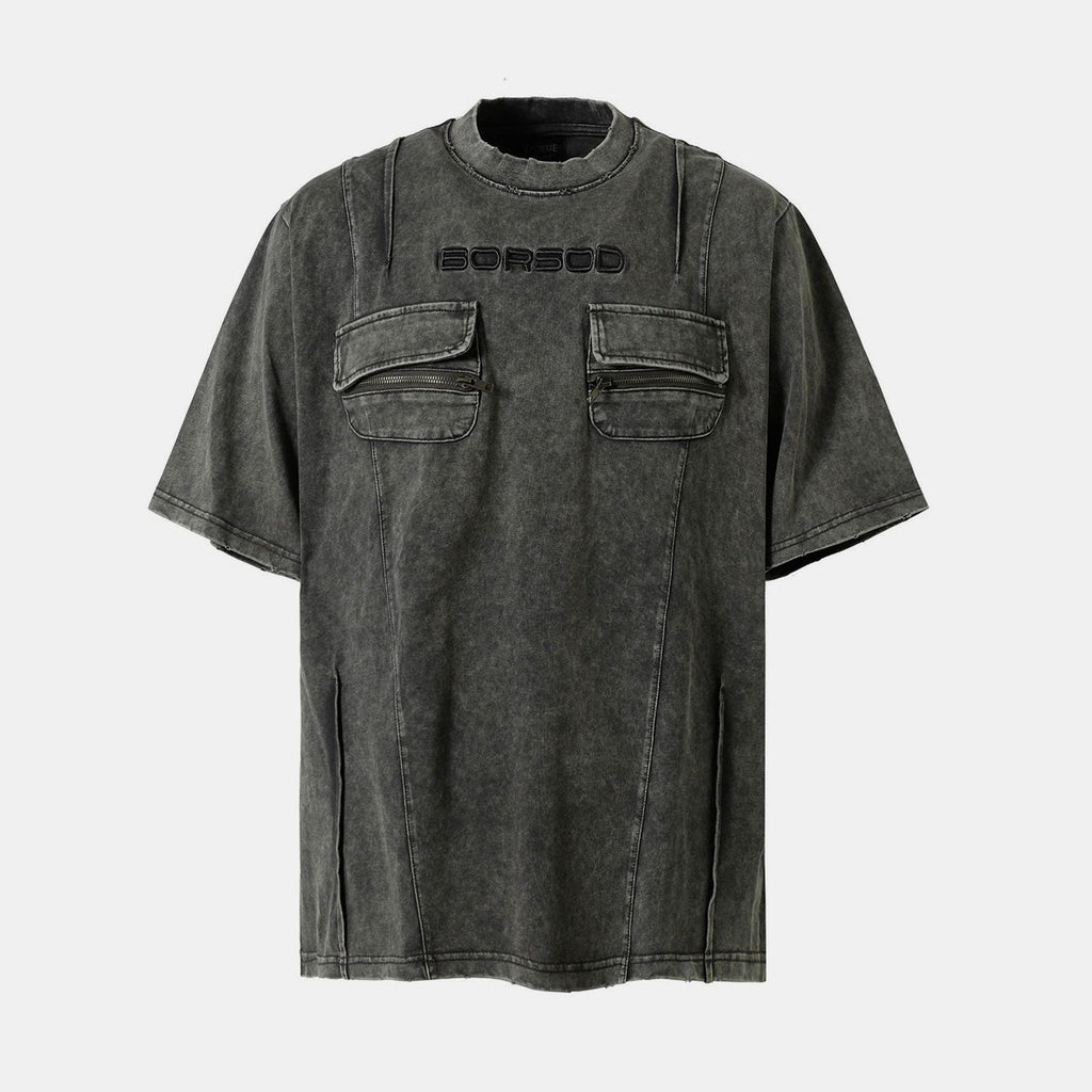 Retro Utility Pocket Washed T-Shirt