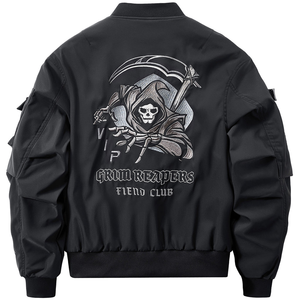 Men's Oversized Techwear Bomber Jacket