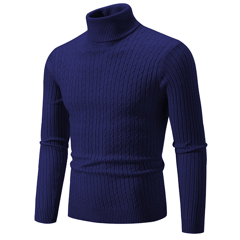 Men’s Slim Fit Turtleneck Sweater – Warm Anti-Pilling Winter Pullover