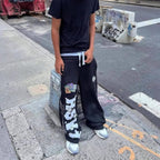 Men's Y2K Double-Waist Baggy Sweatpants