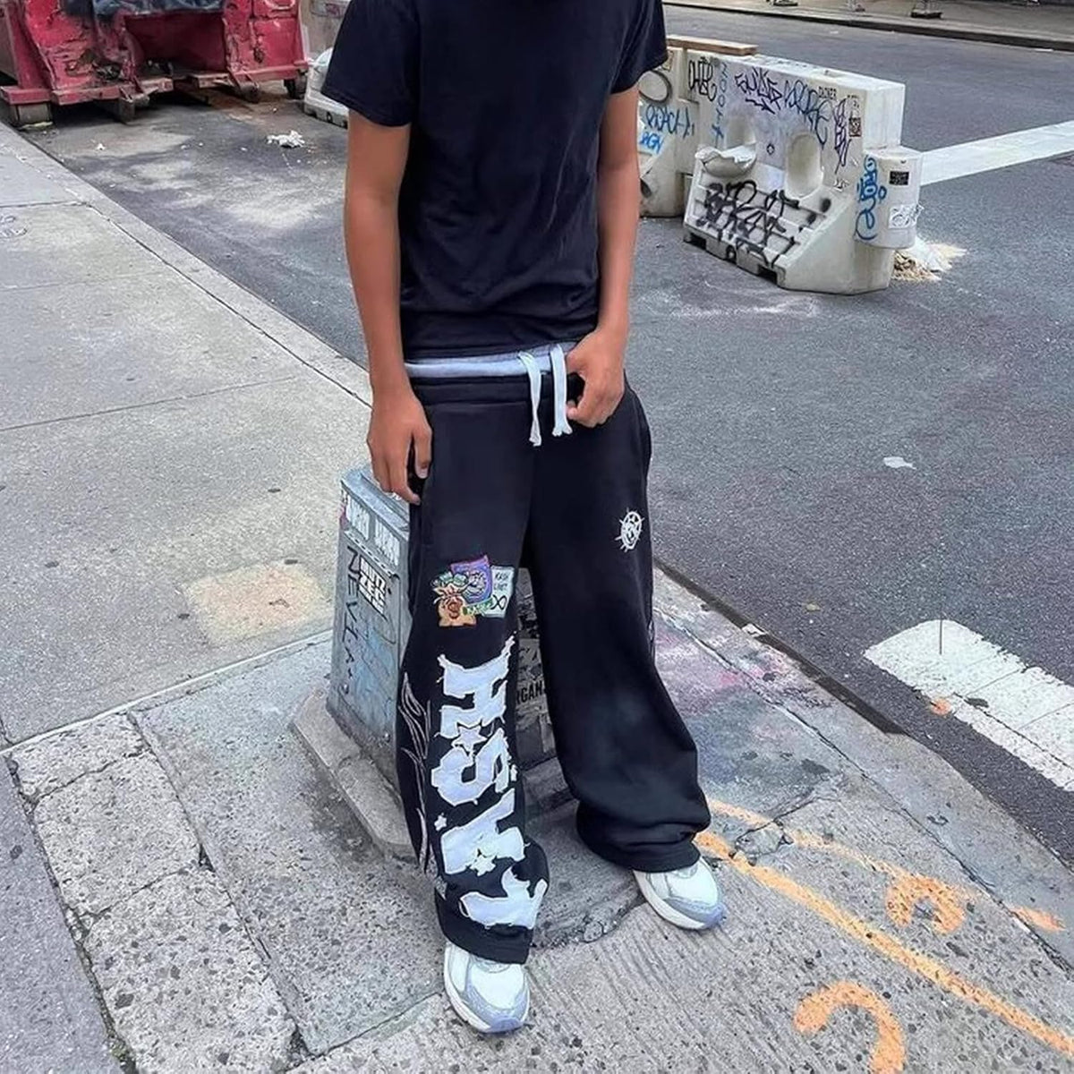 Men's Y2K Double-Waist Baggy Sweatpants