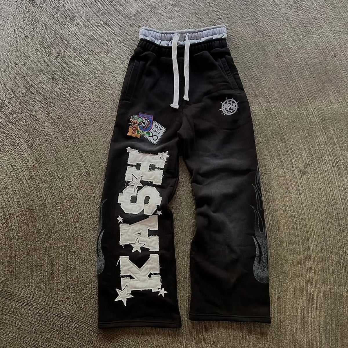 Men's Y2K Double-Waist Baggy Sweatpants