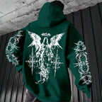 Men’s 3D Angel Wings Print Hoodie