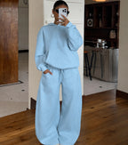 Women's Hoodie and Wide-Leg Pants Set