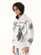 Graphic Print Hooded Jacket for Men