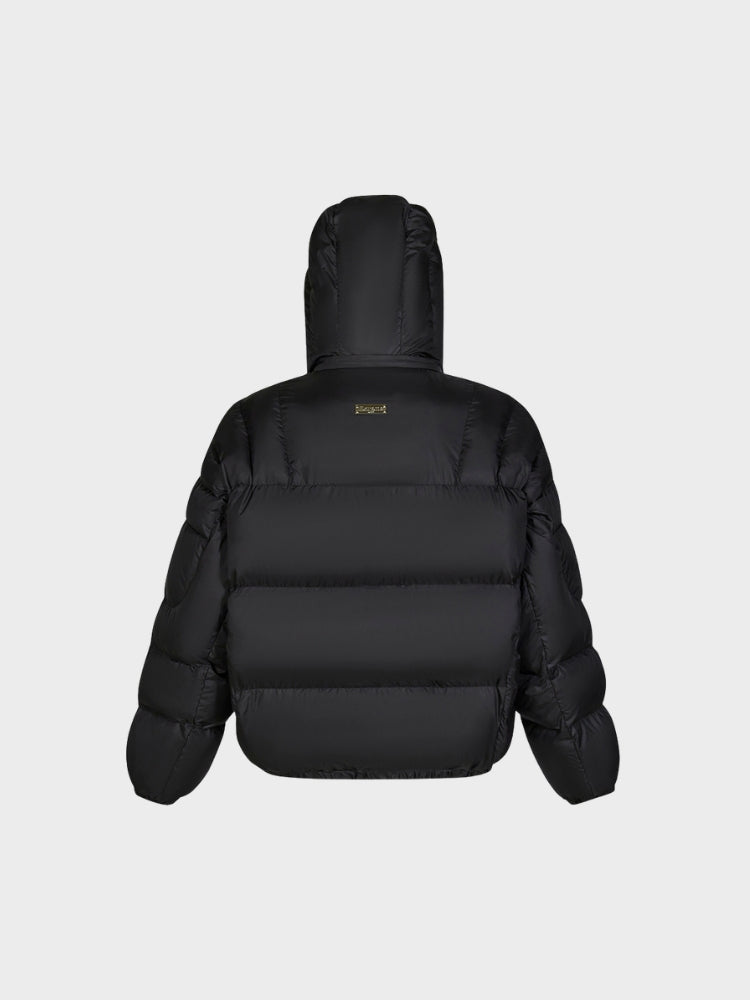 Quilted Puffer Jacket with Removable Hood