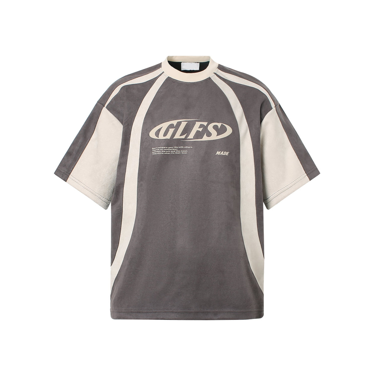 Men’s Premium Summer Graphic T-Shirt – Loose Fit Suede Design