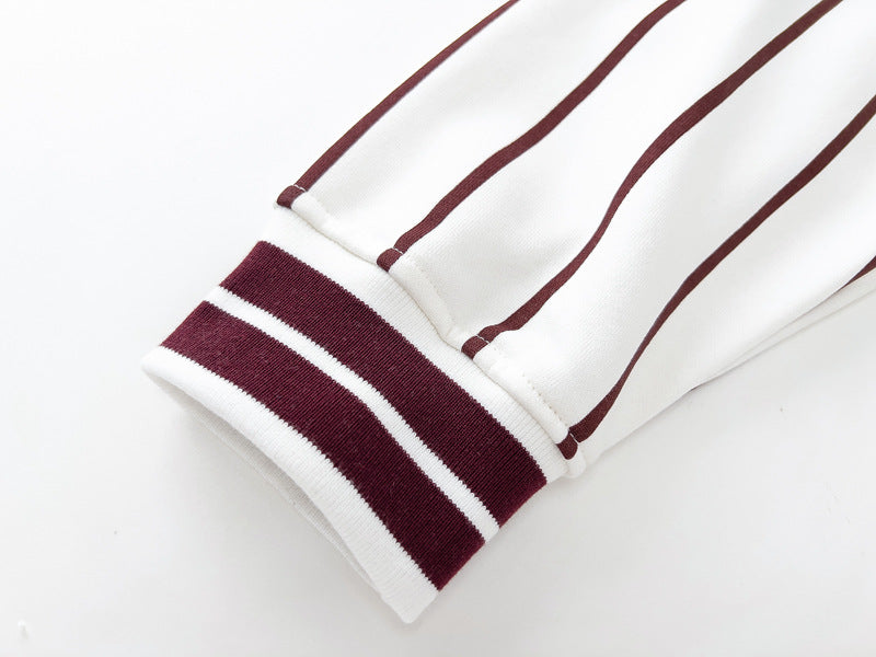 Hooded Striped Streetwear Jacket