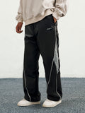 Men’s High-Waist Straight-Leg Pants