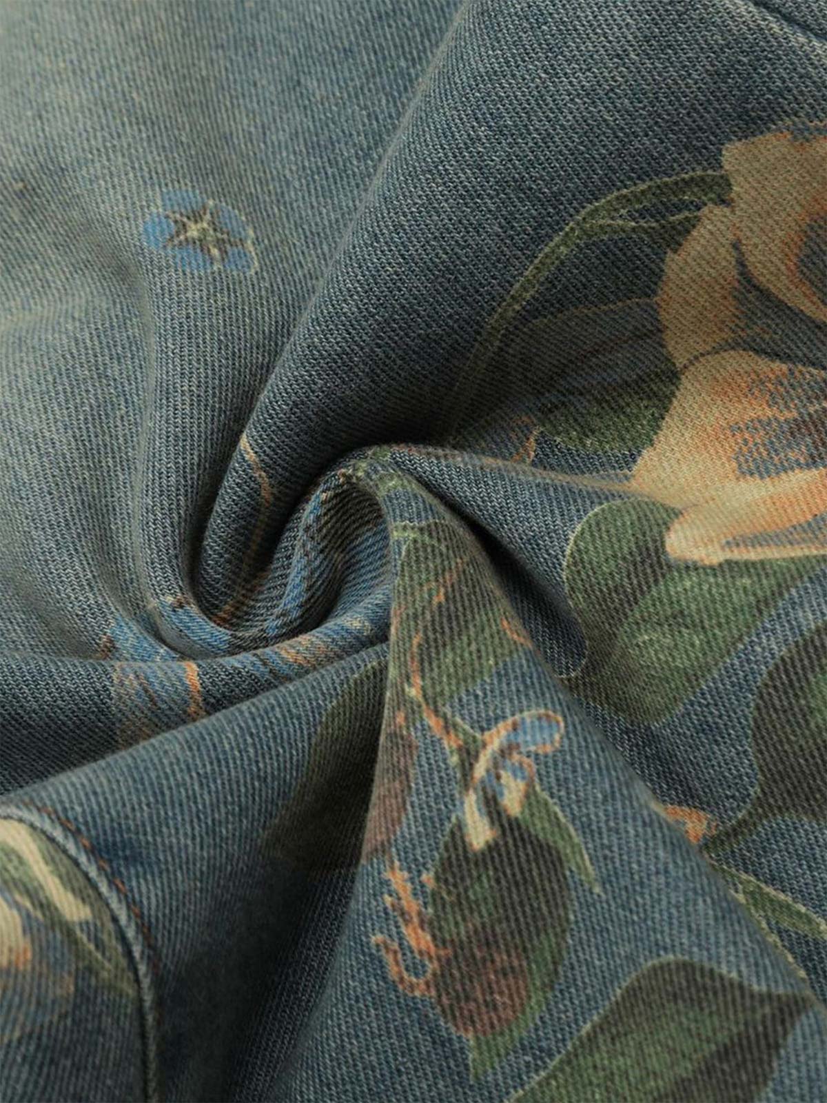 Vaqueros carpenter con estampado floral