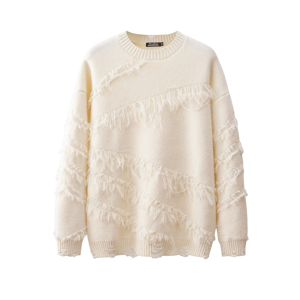 Unisex Vintage Tassel Loose Fit Sweater