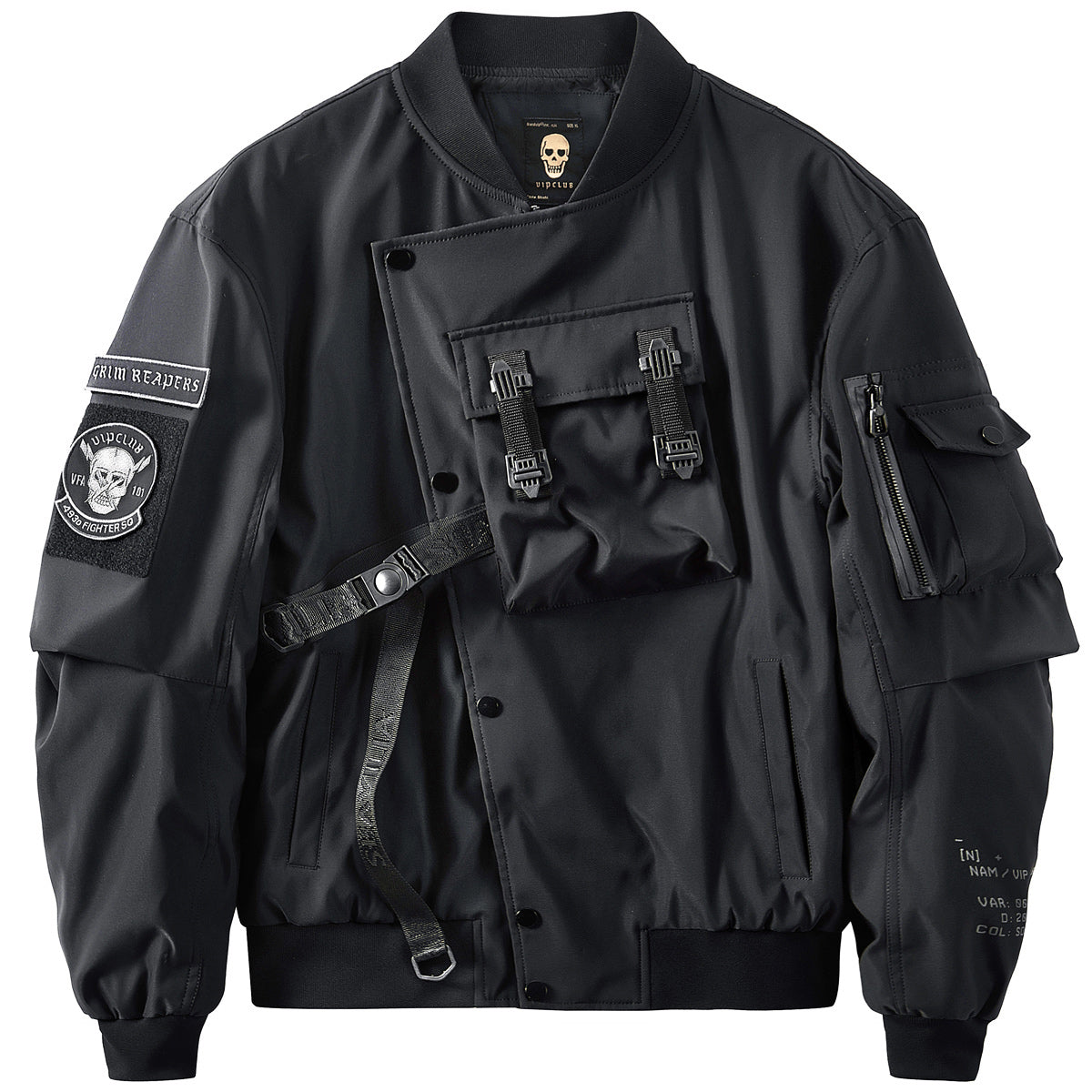 Men's Oversized Techwear Bomber Jacket