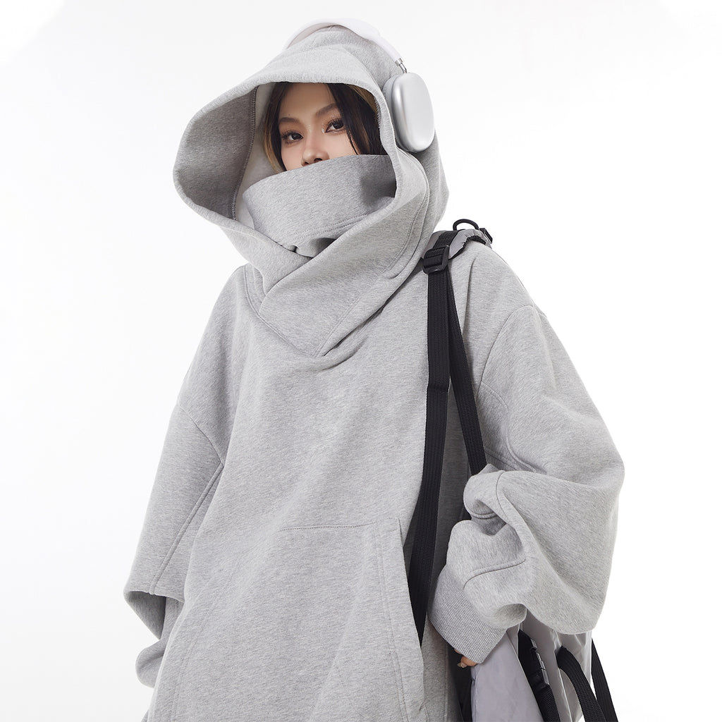 Unisex Ninja Turtleneck Hoodie | Oversized Y2K Harajuku Streetwear Hoodie
