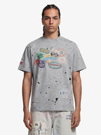 Retro Ink Splash Graphic T-Shirt