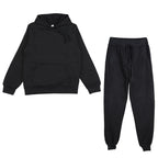 Men’s Oversized Tracksuit Set – Hooded Sweatshirt and Jogger Pants