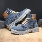 Męskie wysokie buty jeansowe