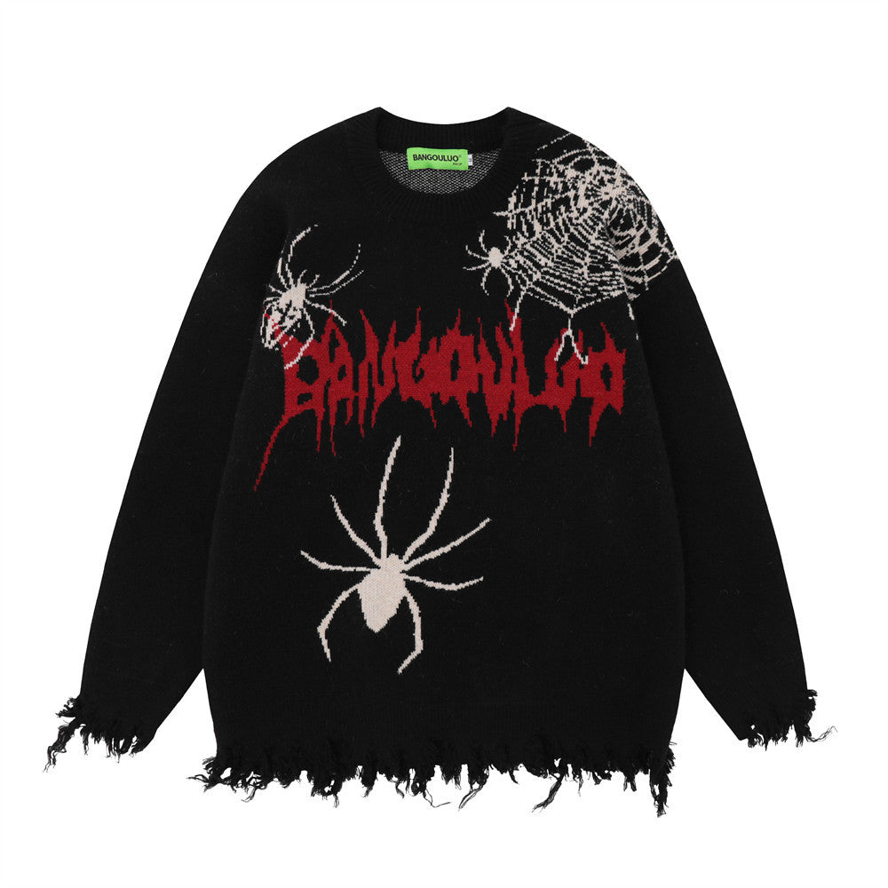 Spider Web Brocade Men's Sweater