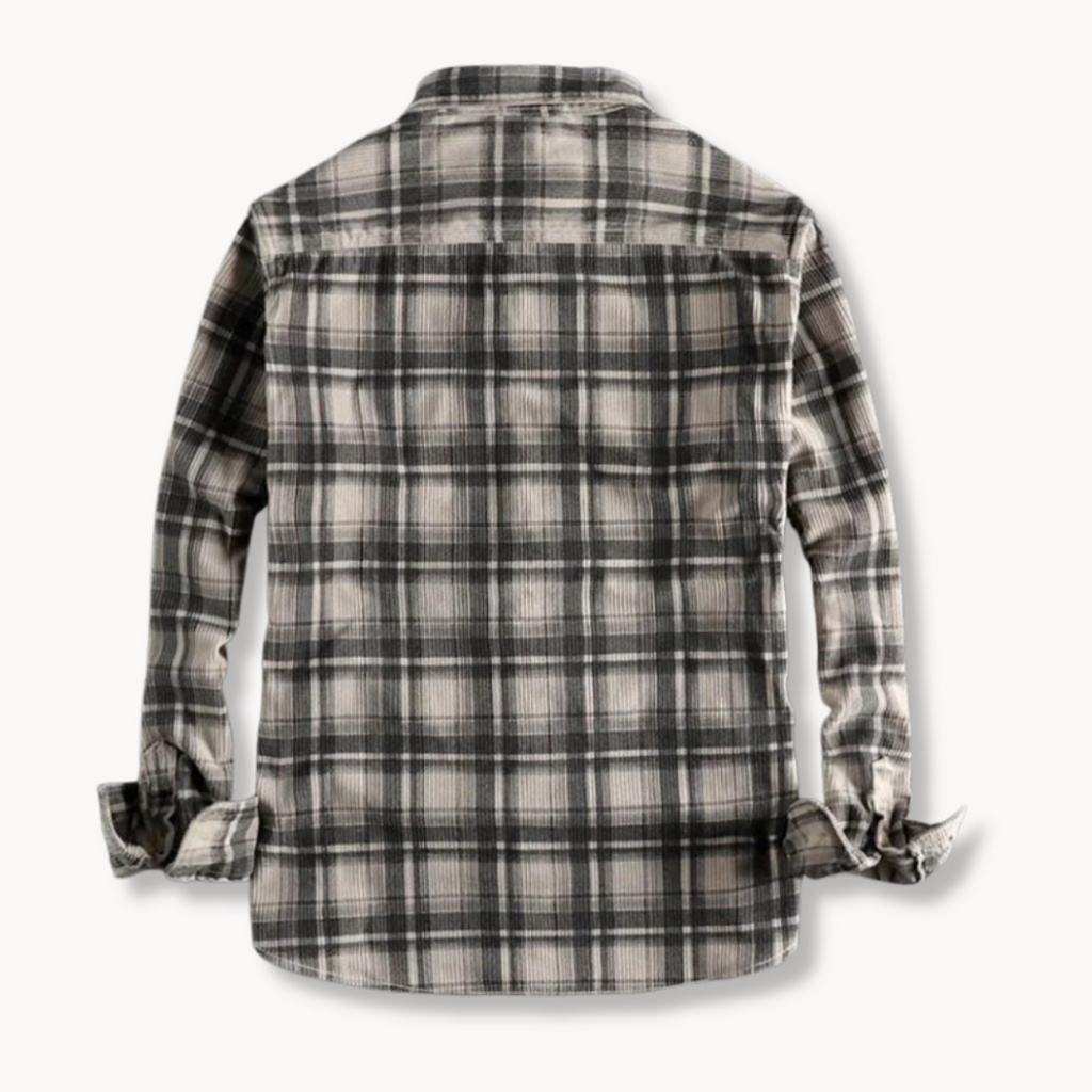 Men’s Long Sleeve Plaid Flannel Shirt