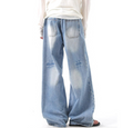 Men’s Vintage Ripped Straight-Leg Jeans