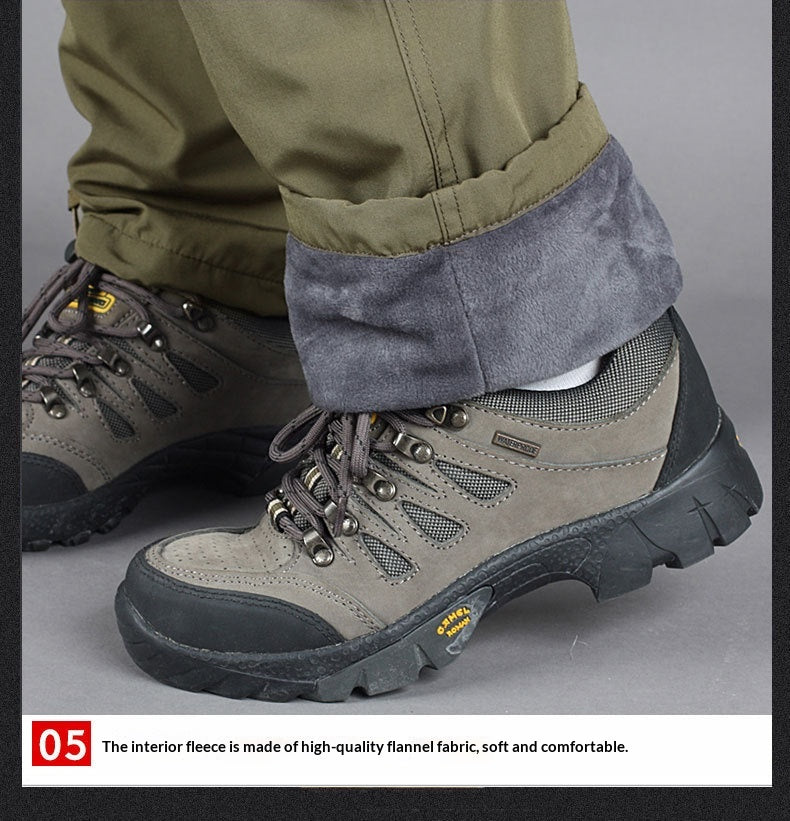 Men’s Fleece-Lined Cargo Pants | Warm Winter Tactical Joggers