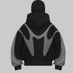 Men’s Double Hood Hoodie | 3D Geometric Oversized Streetwear Hoodie