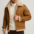 Men's Winter Faux Fur Suede Jacket
