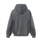 Bluza z kapturem oversize typu acid wash