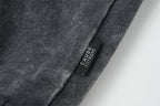 Bluza z kapturem oversize typu acid wash