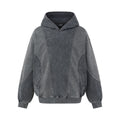Bluza z kapturem oversize typu acid wash