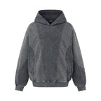 Bluza z kapturem oversize typu acid wash