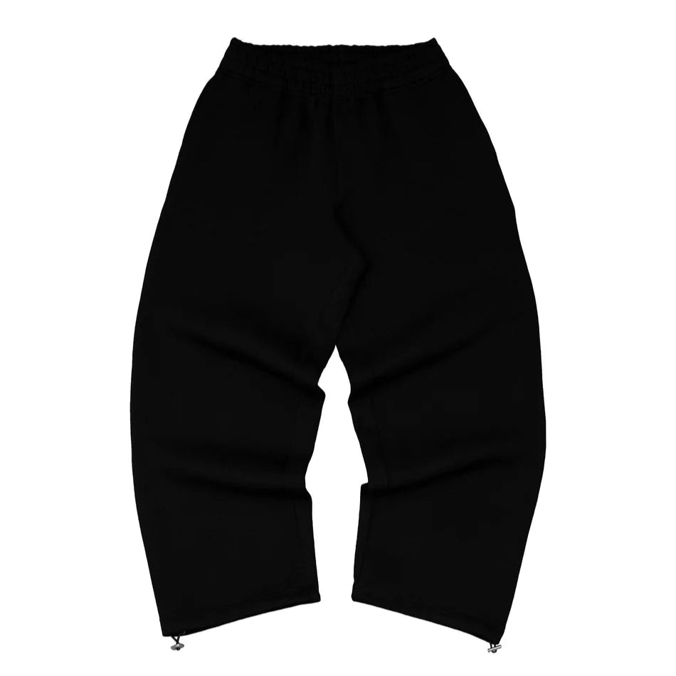 Drenn Cotton Blend Hoodie And Joggers Tracksuit Black And Grey