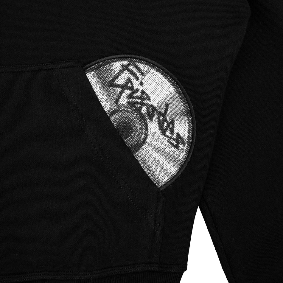 Drenn Cotton Blend Hoodie And Joggers Tracksuit Black And Grey