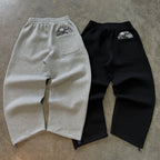 Drenn Cotton Blend Hoodie And Joggers Tracksuit Black And Grey
