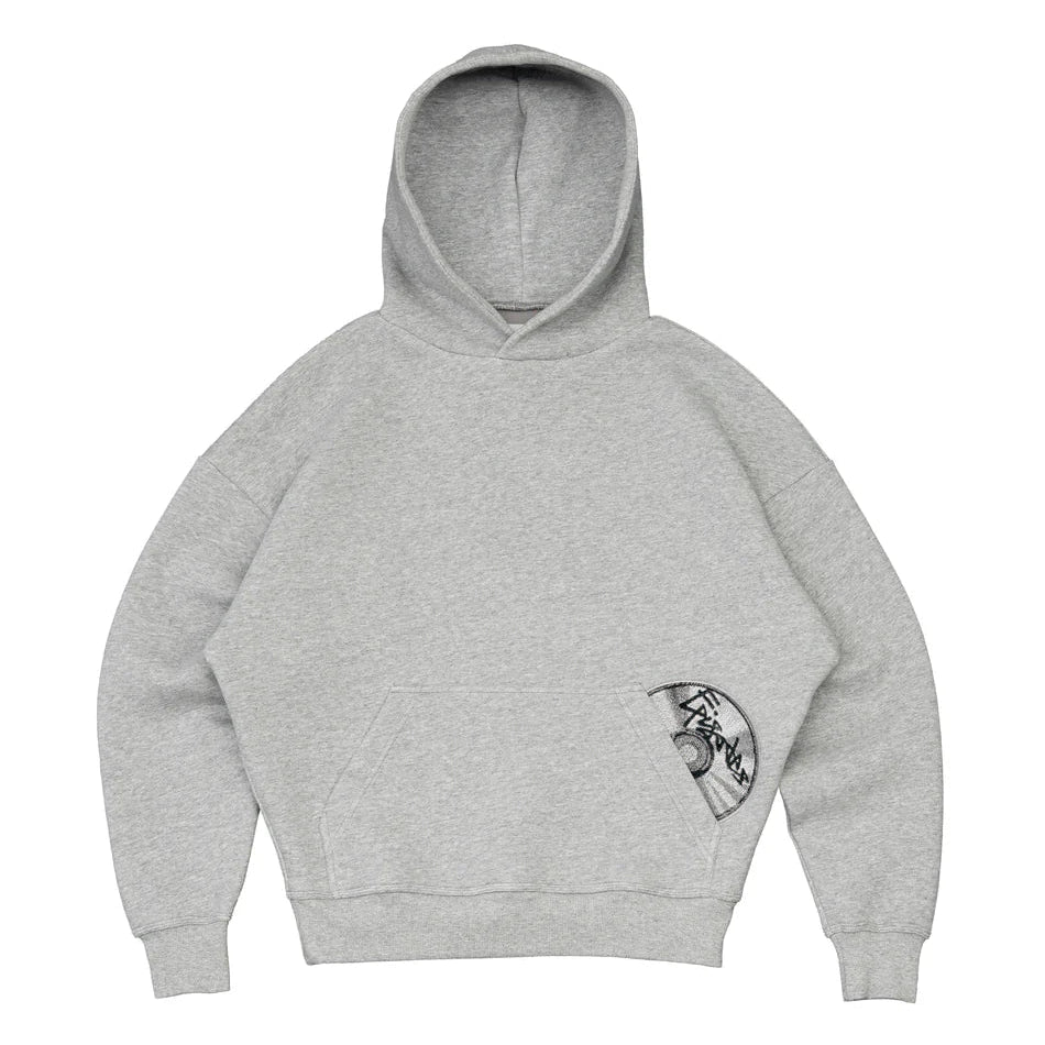 Drenn Cotton Blend Hoodie And Joggers Tracksuit Black And Grey
