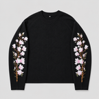 Embroidered Pink Blossom Longsleeve Top