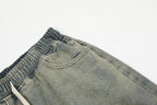 Detale z paskami | Szorty z jeansu typu washed