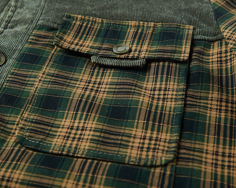 Men's Checkered Shirt With Sherpa Lining