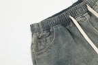Detale z paskami | Szorty z jeansu typu washed
