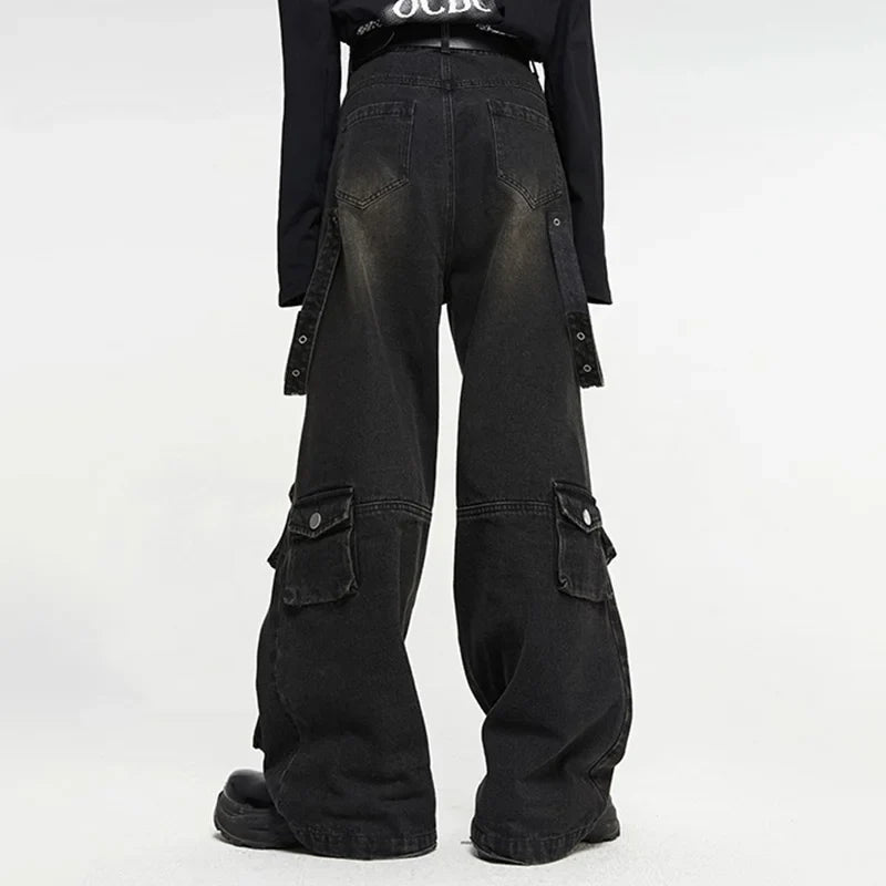Spierany jeans | Spodnie typu cargo