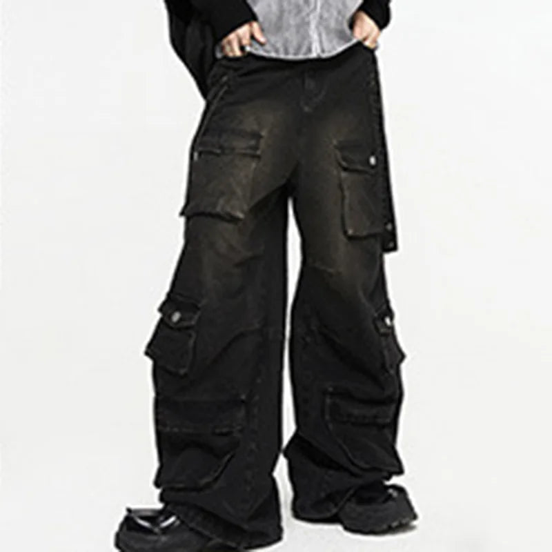 Spierany jeans | Spodnie typu cargo