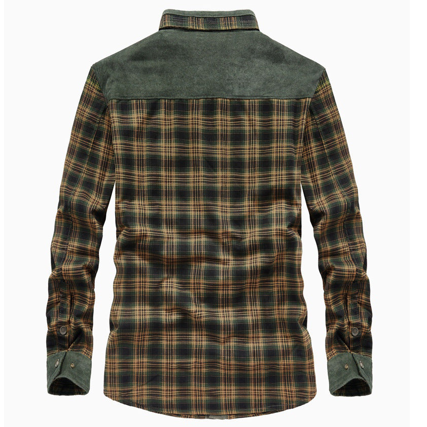 Men's Checkered Shirt With Sherpa Lining