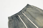 Detale z paskami | Szorty z jeansu typu washed