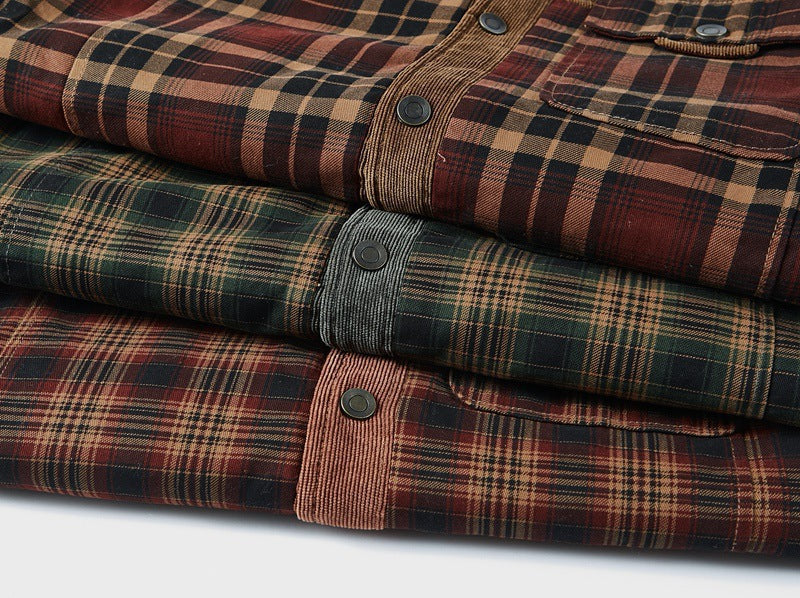Men's Checkered Shirt With Sherpa Lining