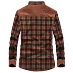 Men's Checkered Shirt With Sherpa Lining