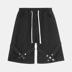 Detale z paskami | Szorty z jeansu typu washed