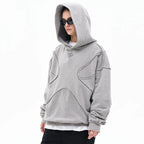 Washed Hoodie | Panelled Streetwear Pullover