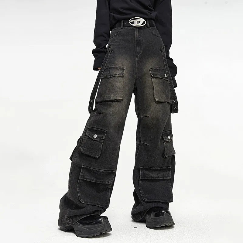 Spierany jeans | Spodnie typu cargo
