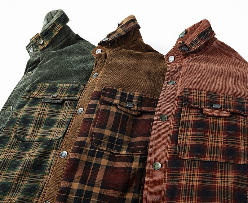 Men's Checkered Shirt With Sherpa Lining